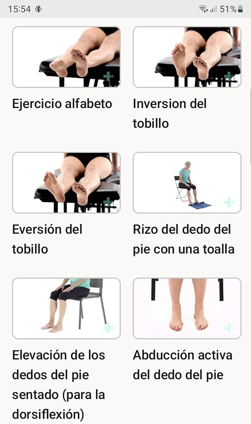 Programa de ejercicios en línea Síndrome del seno tarsiano