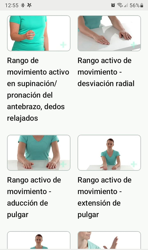 Programa de ejercicios en línea Artritis de la base del pulgar o rizartrosis